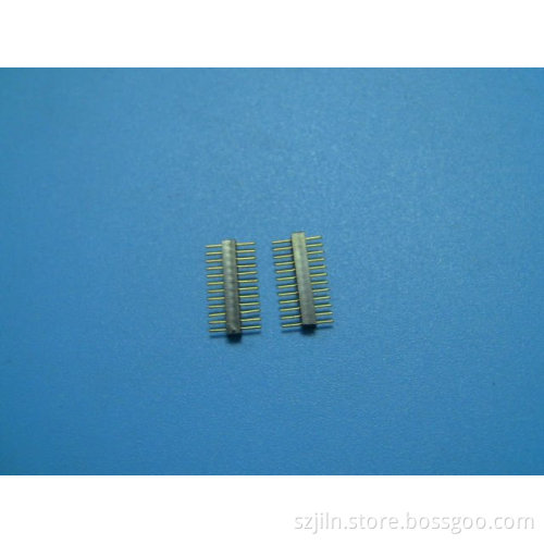 1.27mm*2.2mm double round pin car usb aux connector with straight